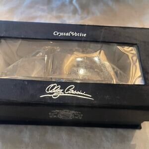 Oleg Cassini Crystal tealight candle holder with box